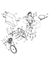 Drive Belt 1355W parts for White Outdoor Snow Blower 31AE993J190 / 2000 from AppliancePartsPros.com