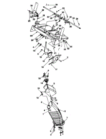 Handle Panel & Chute Assembly 1355W parts for White Outdoor Snow Blower 31AE993J190 / 2000 from AppliancePartsPros.com