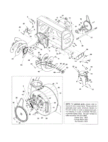Blower Housing 1355W parts for White Outdoor Snow Blower 31AE993J190 / 2001 from AppliancePartsPros.com