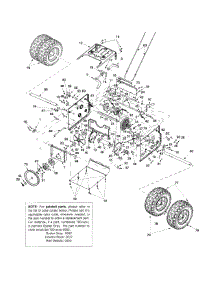 Frame & Drive Assembly 1355W parts for White Outdoor Snow Blower 31AE993J190 / 2001 from AppliancePartsPros.com
