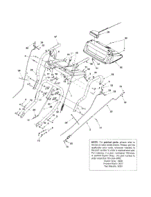 Handle & Control Assembly 1355W parts for White Outdoor Snow Blower 31AE993J190 / 2001 from AppliancePartsPros.com