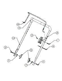 Handle parts for White Outdoor Snow Blower 316-142-190 / 1996 from AppliancePartsPros.com