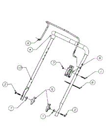Handle Assembly parts for White Outdoor Snow Blower 31A-142-190 / 1999 from AppliancePartsPros.com