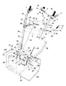 Handle Ass'y & Frame Cover parts for White Outdoor Snow Blower 312-440-190 / 1992 from AppliancePartsPros.com