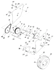 Wheel Drive Assembly parts for White Outdoor Snow Blower 317-440-190 / 1987 from AppliancePartsPros.com