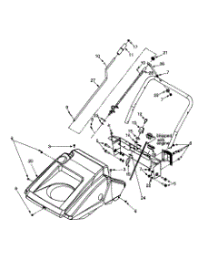 Controls & Shroud parts for White Outdoor Snow Blower 31A-152-190 / 2000 from AppliancePartsPros.com