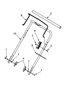 Handle Assembly parts for White Outdoor Snow Blower 31A-152-190 / 2000 from AppliancePartsPros.com
