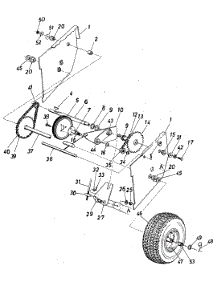 Wheel Chain Drive Assembly parts for White Outdoor Snow Blower 316-550-190 / 1986 from AppliancePartsPros.com