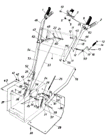 Handle Assembly parts for White Outdoor Snow Blower 318-552-190 / 1988 from AppliancePartsPros.com