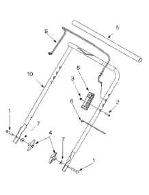 Handle Assembly parts for White Outdoor Snow Blower 31AE162-190 / 2001 from AppliancePartsPros.com
