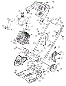 Fuel Tank & Wheel And Frame Assemblies parts for White Outdoor Snow Blower 31AE262-190 / 1998 from AppliancePartsPros.com