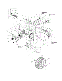 Frame & Drive Assembly parts for White Outdoor Snow Blower 31AD6J3D190 / 2001 from AppliancePartsPros.com