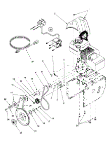 Frame Assembly & Drive parts for White Outdoor Snow Blower 31AH623D190 / 2000 from AppliancePartsPros.com