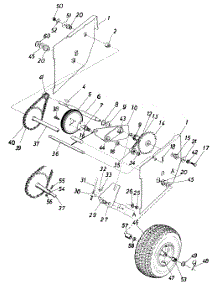 Wheel Chain Drive Assembly parts for White Outdoor Snow Blower 310-586-190 / 1990 from AppliancePartsPros.com