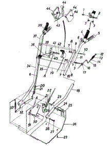 Frame Assembly parts for White Outdoor Snow Blower 316-800-190 / 1986 from AppliancePartsPros.com