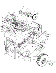 Wheel Chain Drive Assembly parts for White Outdoor Snow Blower 316-800-190 / 1986 from AppliancePartsPros.com