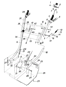 Handle Assembly parts for White Outdoor Snow Blower 317-840-190 / 1987 from AppliancePartsPros.com