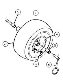 Wheel Assemblies parts for White Outdoor Snow Blower 316E646-190 / 1996 from AppliancePartsPros.com