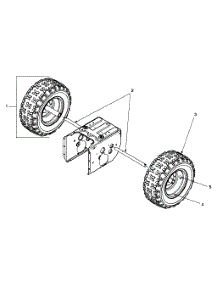 Wheels parts for White Outdoor Snow Blower 31AH5F3F190 / 2000 from AppliancePartsPros.com