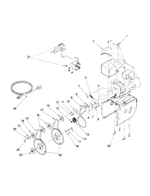 Drive Assembly parts for White Outdoor Snow Blower 31AE7E3F190 / 1999 from AppliancePartsPros.com