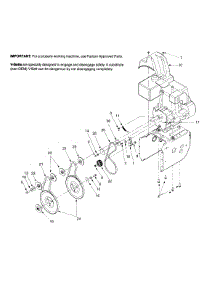 Engine And V-Belts parts for White Outdoor Snow Blower 31AE5E3F190 / 1999 from AppliancePartsPros.com