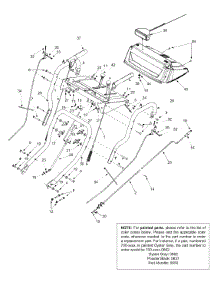 Handle parts for White Outdoor Snow Thrower 31AE993I190 / 2002 from AppliancePartsPros.com