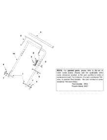 Handle parts for White Outdoor Snow Thrower 31AE295-190 / 2002 from AppliancePartsPros.com