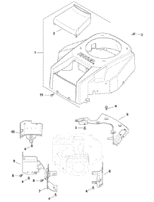 Engine Blower Housing & Baffles parts for White Outdoor Lawn Tractor 13AP62TK090 / 2008 from AppliancePartsPros.com