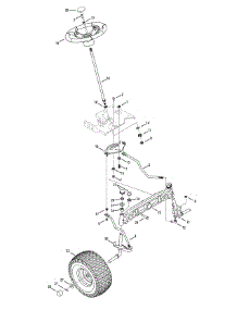 Steering & Front Axle Assembly parts for White Outdoor Lawn Tractor 13AP62TK090 / 2008 from AppliancePartsPros.com