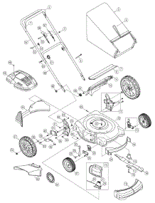 General Assembly parts for White Outdoor Push Mower 11A-54MB790 / 2006 from AppliancePartsPros.com