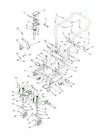 Frame & Wheel Assembly parts for White Outdoor Chipper Shredder 24A-203B190 / 2001 from AppliancePartsPros.com