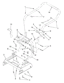 Handle & Frame parts for White Outdoor Chore Performer 247-103A190 / 1997 from AppliancePartsPros.com