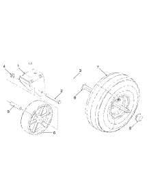 Pivot Bracket & Wheel parts for White Outdoor Chore Performer 247-103A190 / 1997 from AppliancePartsPros.com