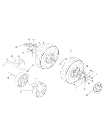 Wheel And Ratchet Rim Assemblies parts for White Outdoor Chore Performer 24A-103A190 / 1998 from AppliancePartsPros.com