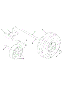 Wheel Assembly Complete parts for White Outdoor Chore Performer 24A-103A190 / 1998 from AppliancePartsPros.com