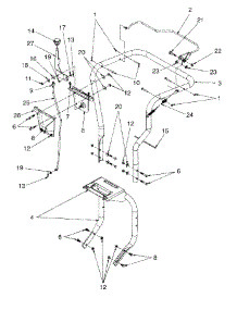Control & Handle Assembly parts for White Outdoor Chore Performer 24A-315C190 / 1998 from AppliancePartsPros.com