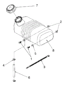 Fuel Tank parts for White Outdoor Chore Performer 24A-315C190 / 1998 from AppliancePartsPros.com