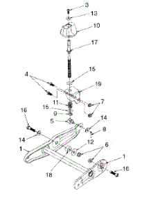 Wheel Pivot Bracket Assembly parts for White Outdoor Chore Performer 24A-315C190 / 1998 from AppliancePartsPros.com