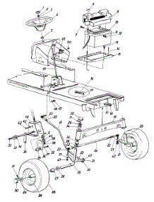 Steering Assembly parts for White Outdoor Garden Tractor 146-842-190 / 1986 from AppliancePartsPros.com