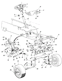 Steering Assembly parts for White Outdoor Garden Tractor 146-995-190 / 1986 from AppliancePartsPros.com