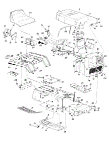 Body Assembly parts for White Outdoor Lawn Tractor 136-704-190 / 1986 from AppliancePartsPros.com