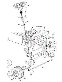 Front Wheel Assembly parts for White Outdoor Lawn Tractor 136-704-190 / 1986 from AppliancePartsPros.com