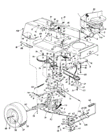 Rear Wheel And Drive Assembly parts for White Outdoor Lawn Tractor 136-704-190 / 1986 from AppliancePartsPros.com