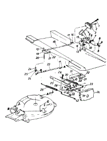 Deck Lift Assembly parts for White Outdoor Lawn Tractor 136-514-190 / 1986 from AppliancePartsPros.com