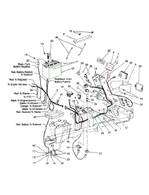 Battery, Electrical Components & Switches parts for White Outdoor Zero-Turn Mower 53AC225G190 from AppliancePartsPros.com