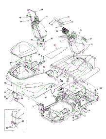 Body Cover Panels parts for White Outdoor Zero-Turn Mower 53AC225G190 from AppliancePartsPros.com