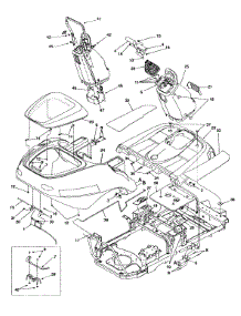 Body Cover Panels parts for White Outdoor Zero-Turn Mower 53BA1A3G190 / 1999 from AppliancePartsPros.com