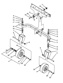 Front Axle And Tire Assembly parts for White Outdoor Zero-Turn Mower 53BA1A3G190 / 1999 from AppliancePartsPros.com