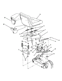 Seat Assembly parts for White Outdoor Zero-Turn Mower 53BA1A3G190 / 1999 from AppliancePartsPros.com