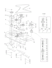 48-Inch Deck Drive And Spindle Assembly parts for White Outdoor Zero-Turn Mower 53AC235M190 from AppliancePartsPros.com